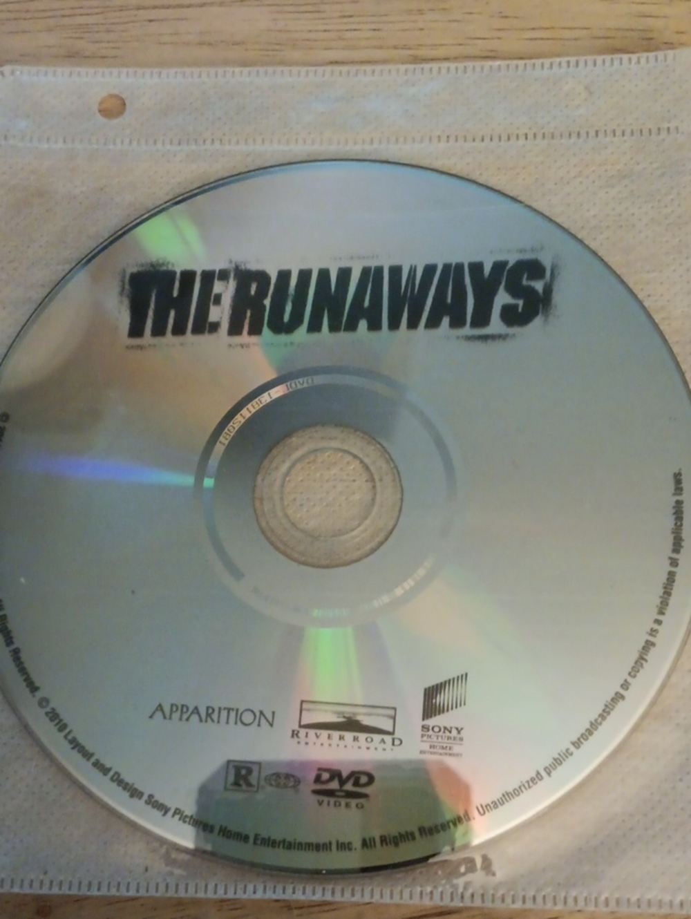 The Runaways DVD *NO CASE*